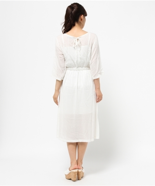 Kastane（カスタネ）の「【Kastane】BACKリボンワンピース（ワンピース・レディース・オフホワイト/レッド/ブラック・FREE）」の17枚目の写真