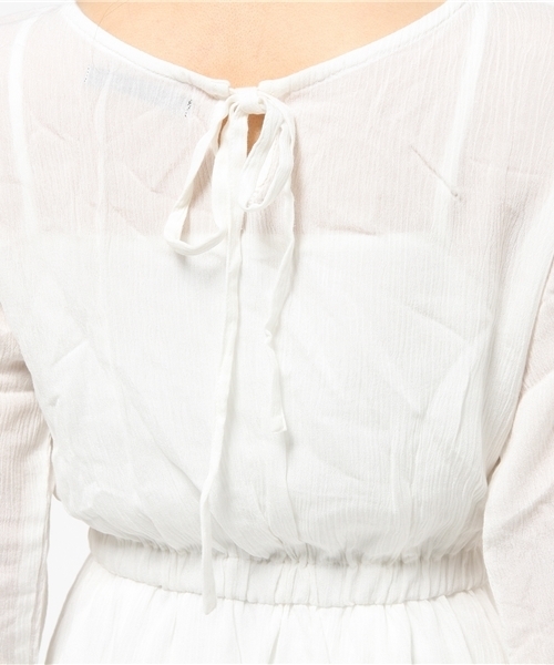 Kastane（カスタネ）の「【Kastane】BACKリボンワンピース（ワンピース・レディース・オフホワイト/レッド/ブラック・FREE）」の10枚目の写真