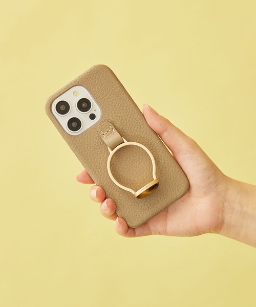 HASHIBAMI（ハシバミ）の「【HASHIBAMI】天然石リング iPhoneケース ※iPhone15pro 用（スマホケース/カバー・レディース・パープル/グレー/シルバー/アクア/レモンイエロー・FREE）」の18枚目の写真