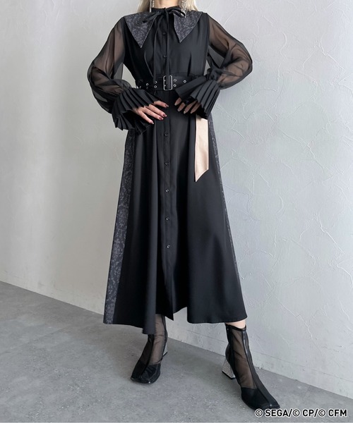 HARE（ハレ）の「プロジェクトセカイ x ZOZOTOWN キリカエプリントツケエリワンピース(HARE)（ワンピース・レディース・ベージュ/レッドパープル/ブルー/ピンク・MEDIUM/SMALL）」の18枚目の写真