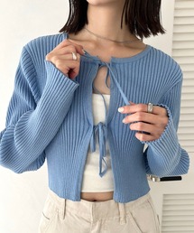【6色展開】ラメリボンカーディガン