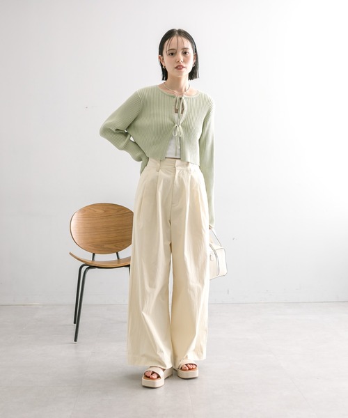 セール】【6色展開】ラメリボンカーディガン（カーディガン