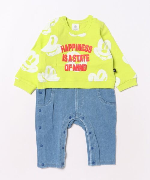 Disney（ディズニー）の「ディズニー 総柄デニム 切替 ロンパース 9228B（ロンパース）」 - WEAR