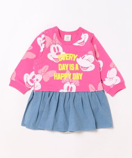 Disney（ディズニー）の「ディズニー 総柄デニム 切替 ロンパース 9228B（ロンパース）」 - WEAR