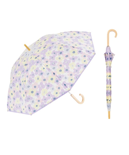 Waterfront（ウォーターフロント）の「kippis パイピングビニール（長傘・レディース・ブルー/ライトブルー/ブラック/ラベンダー/ベージュ/ピンク・FREE）」の6枚目の写真