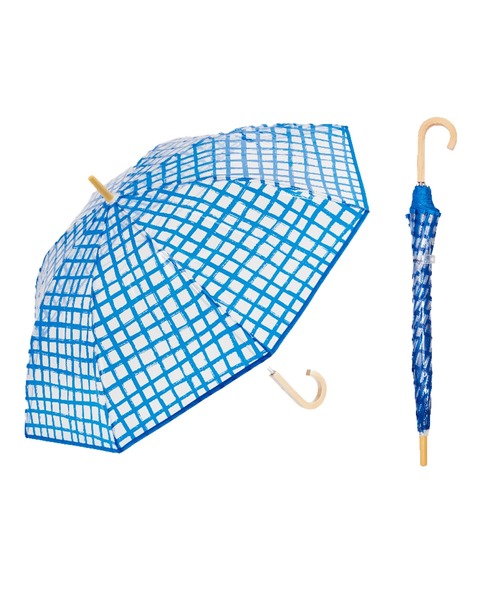 Waterfront（ウォーターフロント）の「kippis パイピングビニール（長傘・レディース・ブルー/ライトブルー/ブラック/ラベンダー/ベージュ/ピンク・FREE）」の5枚目の写真