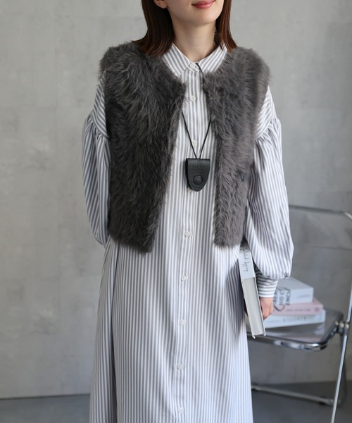 model：162cm 着用サイズ：F