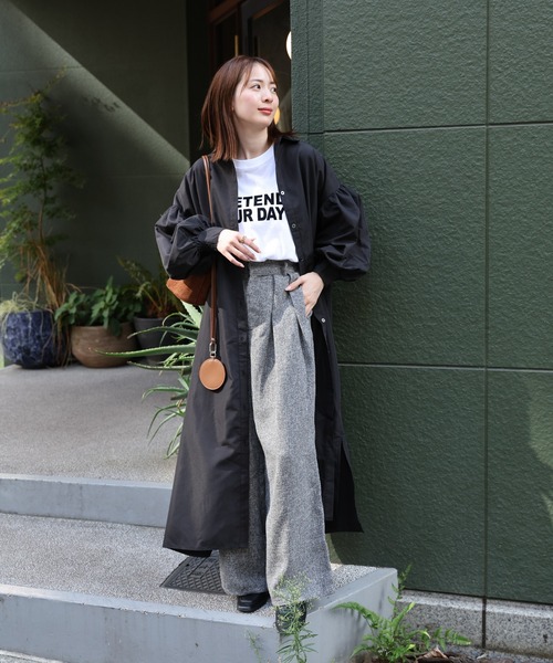 sakishimatokyo(サキシマトーキョー)の「【2WAY】ボリュームスリーブ レギュラーカラーシャツワンピース(ワンピース・レディース・ホワイト系その他/ブラック/ライトブルー/ブラウン/グレー/ブルー/ブラック系その他・FREE)」の15枚目の写真