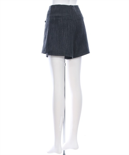 clear（クリア）の「ツイードショートスコート/ショートパンツ[セットアップ可能]≪2024SS新作≫（その他パンツ・レディース・ライトベージュ/ブラック・F）」の5枚目の写真