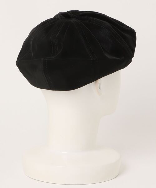 Fun & Daily（ファンアンドデイリー）の「F&D : パネルベレー帽（ハンチング/ベレー帽・レディース・ブラック/ホワイト・FREE）」の3枚目の写真