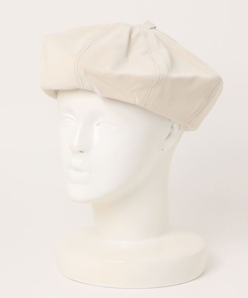 Fun & Daily（ファンアンドデイリー）の「F&D : パネルベレー帽（ハンチング/ベレー帽・レディース・ブラック/ホワイト・FREE）」の4枚目の写真