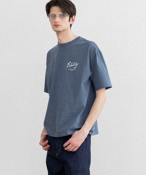 FIDELITY(フィデリティ)の「ANCHOR LOGO S/S TEE / 半袖ロゴプリントTシャツ(Tシャツ/カットソー・メンズ・オフホワイト/スカイブルー/ブラック・X-LARGE/LARGE/MEDIUM)」の19枚目の写真