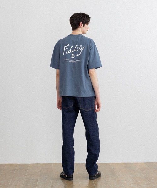 FIDELITY(フィデリティ)の「ANCHOR LOGO S/S TEE / 半袖ロゴプリントTシャツ(Tシャツ/カットソー・メンズ・オフホワイト/スカイブルー/ブラック・X-LARGE/LARGE/MEDIUM)」の15枚目の写真