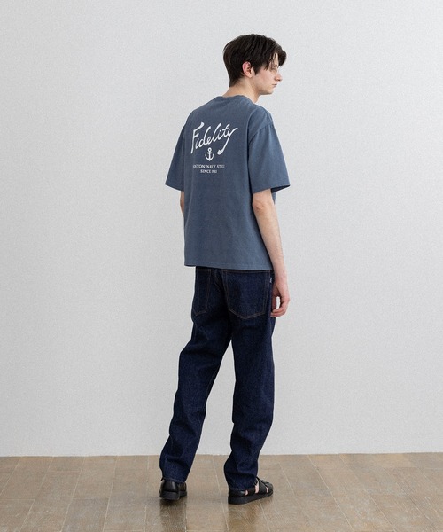 FIDELITY(フィデリティ)の「ANCHOR LOGO S/S TEE / 半袖ロゴプリントTシャツ(Tシャツ/カットソー・メンズ・オフホワイト/スカイブルー/ブラック・X-LARGE/LARGE/MEDIUM)」の16枚目の写真