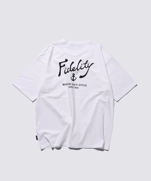 FIDELITY(フィデリティ)の「ANCHOR LOGO S/S TEE / 半袖ロゴプリントTシャツ(Tシャツ/カットソー・メンズ・オフホワイト/スカイブルー/ブラック・X-LARGE/LARGE/MEDIUM)」の7枚目の写真