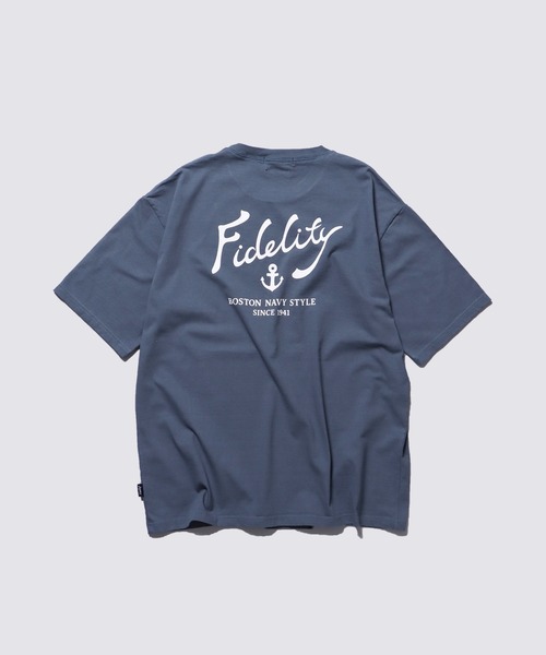 FIDELITY(フィデリティ)の「ANCHOR LOGO S/S TEE / 半袖ロゴプリントTシャツ(Tシャツ/カットソー・メンズ・オフホワイト/スカイブルー/ブラック・X-LARGE/LARGE/MEDIUM)」の5枚目の写真