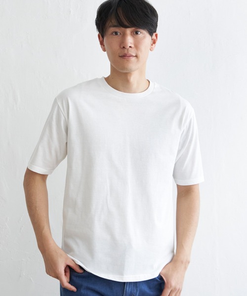 ikka(イッカ)の「【洗濯機で洗える/2点セット】GOKU楽ニット 5分袖インナーセット(ニット/セーター・メンズ・オリーブ/ネイビー/ベージュ/ピンク・M/L/XL/S)」の21枚目の写真