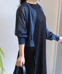 Jines | クルーネックシアーラメカーディガン(カーディガン/ボレロ)