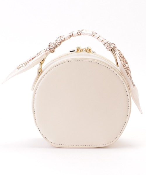 セール】スカーフハンドル キルティング ラウンド チェーンショルダー