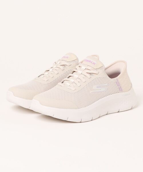 SKECHERS(スケッチャーズ)の「【SKECHERS】スケッチャーズ SLIP-INS:GOWALK FREX - GRAND ENTRY(スリップインズ:ゴーウォーク フレックス - グランドエントリー)124836W バンジーレーススニーカー ワイドフィット(スニーカー・レディース・オフホワイト・23.5cm/23.0cm/25.0cm/24.0cm/24.5cm/22.5cm)」の1枚目の写真