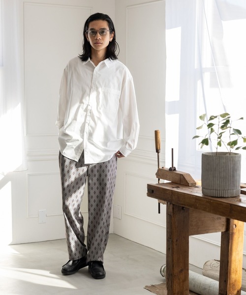 niko and...（ニコアンド）の「小紋柄イージーパンツ（その他パンツ・メンズ・アイボリー/ネイビー・LARGE/MEDIUM）」の20枚目の写真