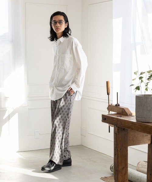 niko and...（ニコアンド）の「小紋柄イージーパンツ（その他パンツ・メンズ・アイボリー/ネイビー・LARGE/MEDIUM）」の21枚目の写真