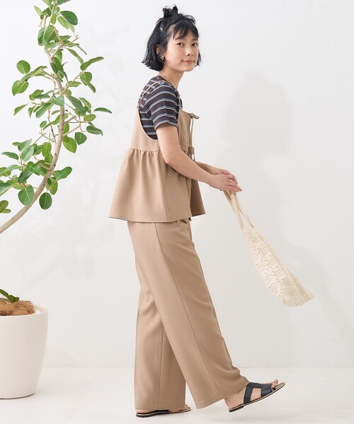 セール】リネンタッチ キャミ パンツ セットアップ（その他パンツ
