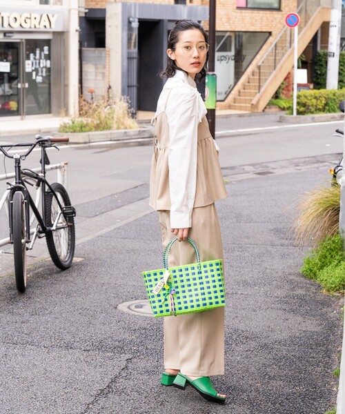 FREAK'S STORE（フリークスストア）の「リネンタッチ キャミ パンツ セットアップ（その他パンツ・レディース・オフホワイト/グレー/ブラック/ベージュ・SMALL/MEDIUM）」の13枚目の写真