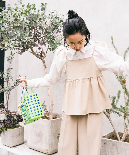 セール】リネンタッチ キャミ パンツ セットアップ（その他パンツ