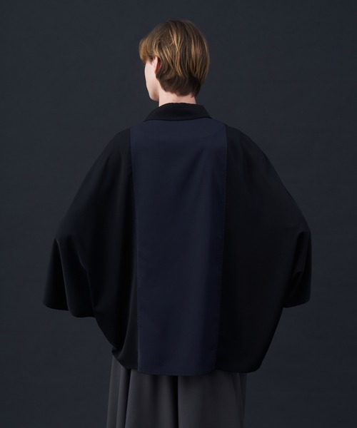 KUUUPY（クーピー）の「Switching Short-Sleeve Dolman Shirt - 切替半袖ドルマンシャツ（シャツ/ブラウス・メンズ・ネイビー/ブラック・LARGE/MEDIUM/SMALL）」の8枚目の写真