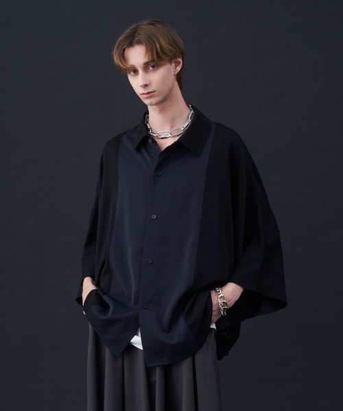 DECHINE DOLMAN SLEEVE SHIRT (即日発送可) BLACK/Dolman sleeve Decin Shirts – AY online