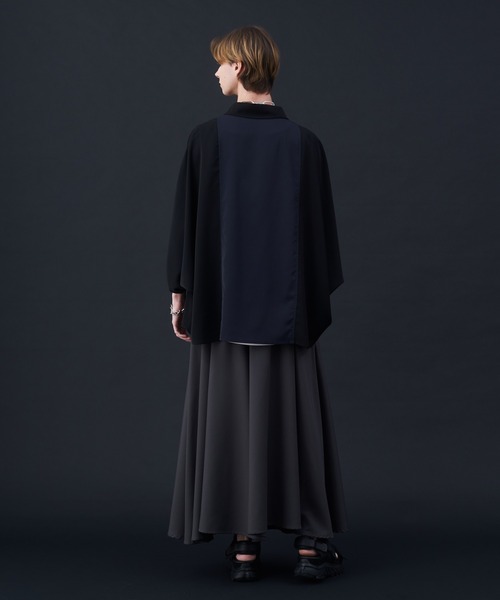 KUUUPY（クーピー）の「Switching Short-Sleeve Dolman Shirt - 切替半袖ドルマンシャツ（シャツ/ブラウス・メンズ・ネイビー/ブラック・LARGE/MEDIUM/SMALL）」の18枚目の写真