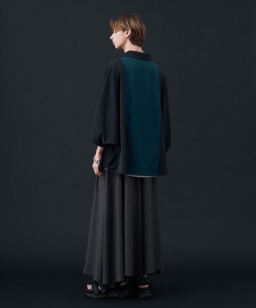 KUUUPY（クーピー）の「Switching Short-Sleeve Dolman Shirt - 切替半袖ドルマンシャツ（シャツ/ブラウス・メンズ・ネイビー/ブラック・LARGE/MEDIUM/SMALL）」の22枚目の写真