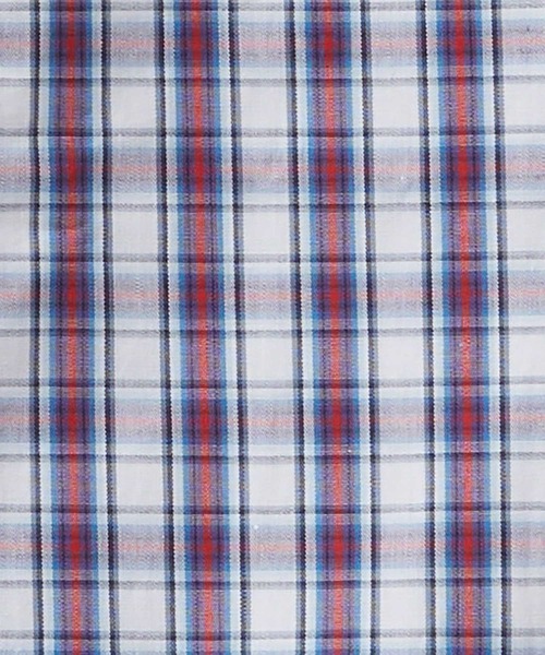 BENETTON (UNITED COLORS OF BENETTON)(ベネトンユナイテッドカラーズオブベネトン)の「キッズコットン100%ロゴ刺繍チェック柄ポプリン長袖シャツB(シャツ/ブラウス・キッズ・ネイビー/ブルー系その他・SMALL/MEDIUM/LARGE/X-LARGE)」の5枚目の写真