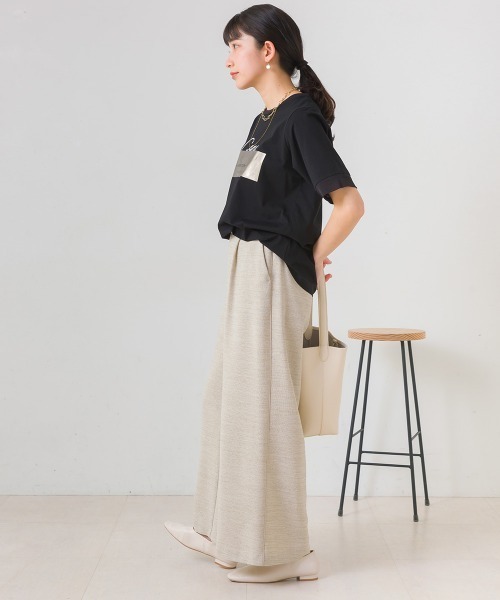 Bou Jeloud(ブージュルード)の「箔BOXロゴTシャツ(Tシャツ/カットソー・レディース・オフホワイト/ブラック・FREE)」の17枚目の写真