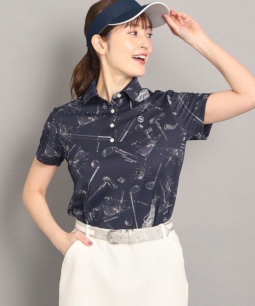 【セール】【UVカット／吸水速乾／遮熱】ゴルフギアデザイン 半袖ポロシャツ（ポロシャツ）｜adabat（アダバット）