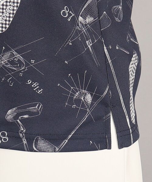 adabat（アダバット）の「◆【UVカット／吸水速乾／遮熱】ゴルフギアデザイン 半袖ポロシャツ（ポロシャツ・レディース・ホワイト系その他/オリーブ系/ネイビー系・38/40/42/36）」の21枚目の写真