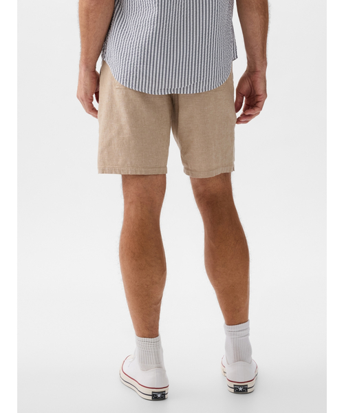 GAP(ギャップ)の「8インチ イージー リネン混 ショートパンツ(その他パンツ・メンズ・ベージュ/ベージュ系その他/ブルー・S/M/XL/XS/L)」の7枚目の写真