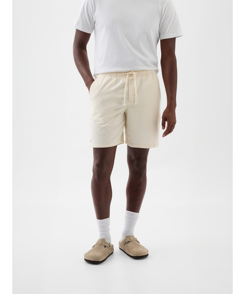GAP(ギャップ)の「8インチ イージー リネン混 ショートパンツ(その他パンツ・メンズ・ベージュ/ベージュ系その他/ブルー・S/M/XL/XS/L)」の2枚目の写真