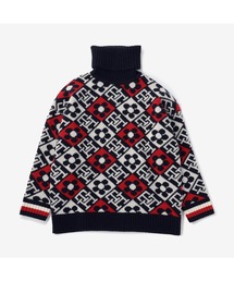 h.h①②郵 正16.コズ1114.912レモン715他計13 コントラストジャガードニット｜MEN｜251ISB70-024B｜AZUL BY