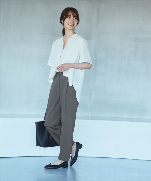 THE SHOP TK （ザ ショップ ティーケー ）の「◆【セットアップ可】働くパンツ/洗える（その他パンツ・レディース・チャコールグレー/ナチュラル・11/12/13/14）」の5枚目の写真