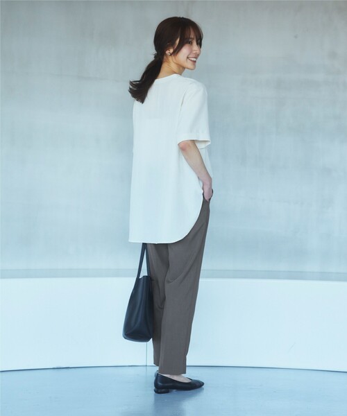 THE SHOP TK （ザ ショップ ティーケー ）の「◆【セットアップ可】働くパンツ/洗える（その他パンツ・レディース・チャコールグレー/ナチュラル・11/12/13/14）」の6枚目の写真