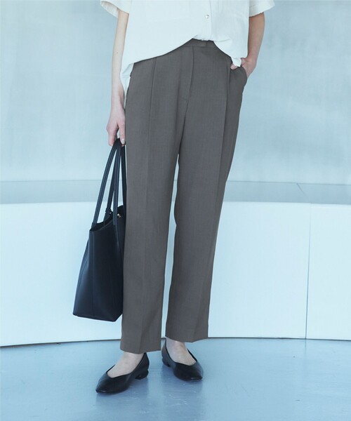 THE SHOP TK （ザ ショップ ティーケー ）の「◆【セットアップ可】働くパンツ/洗える（その他パンツ・レディース・チャコールグレー/ナチュラル・11/12/13/14）」の7枚目の写真