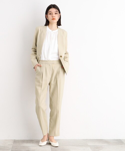 THE SHOP TK （ザ ショップ ティーケー ）の「◆【セットアップ可】働くパンツ/洗える（その他パンツ・レディース・チャコールグレー/ナチュラル・11/12/13/14）」の3枚目の写真