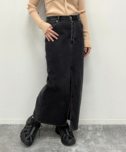 U by SPICK&SPAN(ユーバイスピックアンドスパン)の「【ROLLAS/ローラス】 CHICAGO SKIRT ASH BLACK(スカート・レディース・ブラック系その他・26cm/25cm)」の1枚目の写真