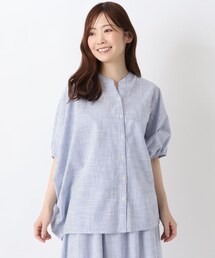 【ワンズテラスオリジナル】ストライプバンザイブラウス