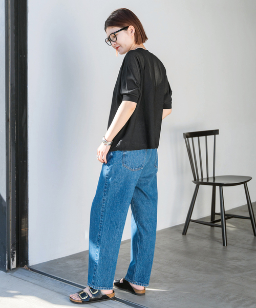 Spick & Span（スピックアンドスパン）の「天竺ドルマンシアーニット（ニット/セーター・レディース・オレンジ系その他/ブラック/ライトグレー・FREE）」の17枚目の写真