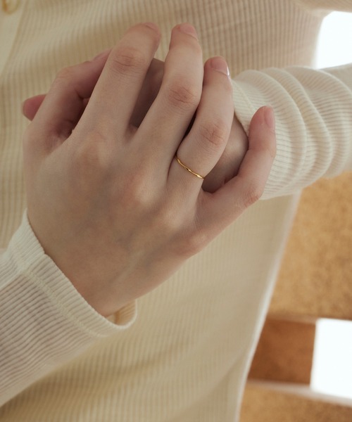 CENE（セネ）の「【CENE】セネ/ブロードツイストリング（リング・レディース・シルバー/ゴールド・#9/#11/#13/#12/#14）」の4枚目の写真