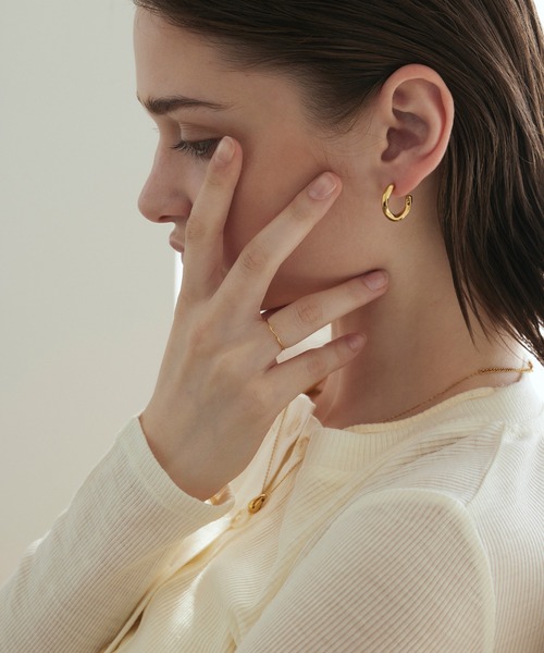 CENE（セネ）の「【CENE】セネ/ブロードツイストリング（リング・レディース・シルバー/ゴールド・#9/#11/#13/#12/#14）」の5枚目の写真