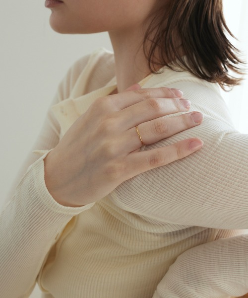 CENE（セネ）の「【CENE】セネ/ブロードツイストリング（リング・レディース・シルバー/ゴールド・#9/#11/#13/#12/#14）」の7枚目の写真